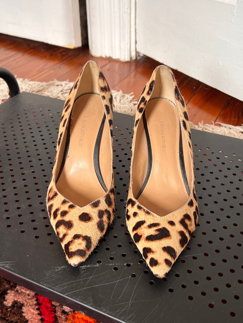 Banana Republic Leopard-Print Pointed Toe Pumps